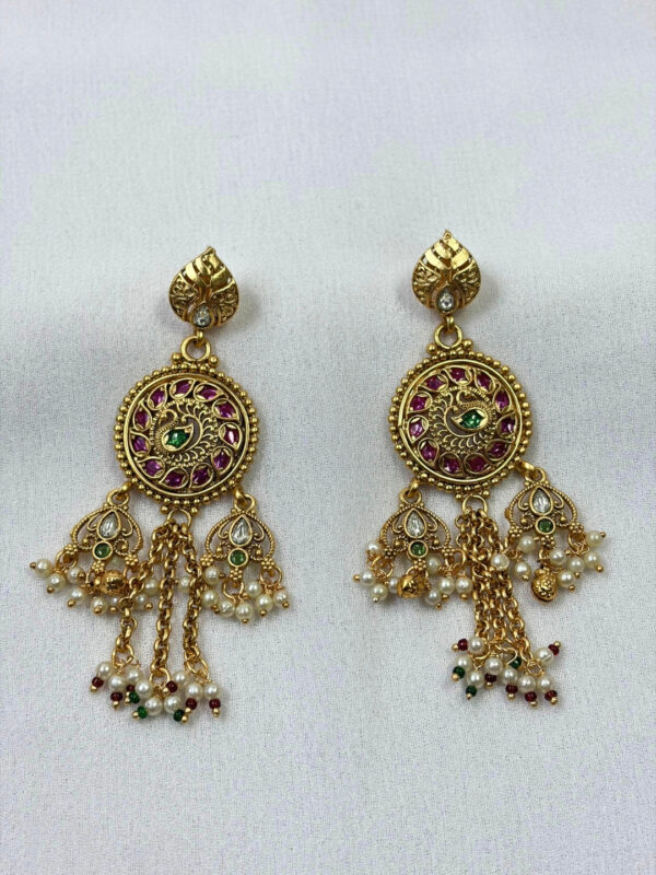 Saumya Gold-Finish Earrings