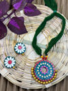 Wild Daisy Terracotta Necklace Set | Handmade Clay Jewellery | Matee