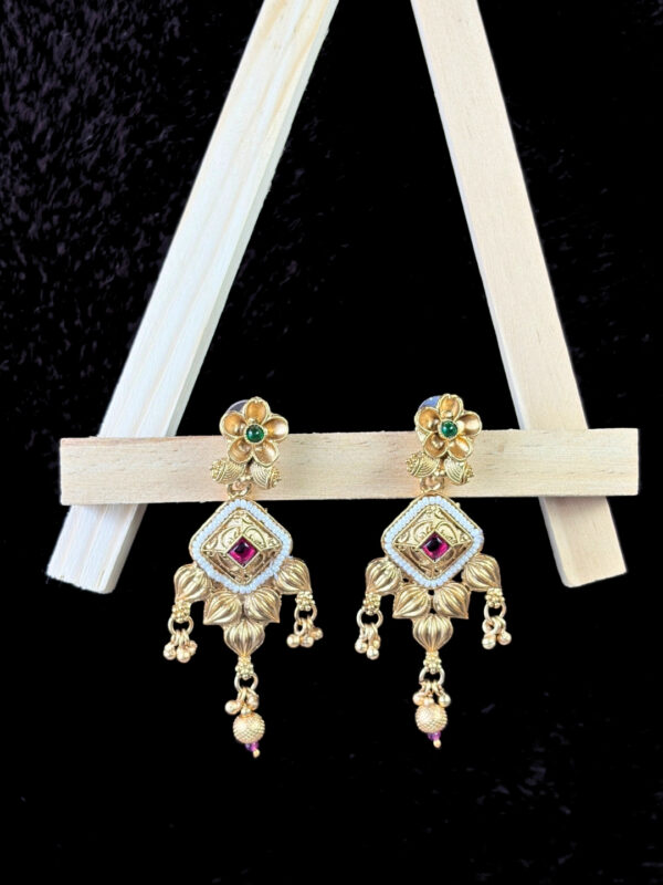 Shanaya Gold-Finish Earrings