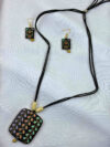 Monsoon Drops Terracotta Necklace Set | Handmade Clay Jewellery | Matee