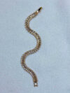 Lunaria Micro Gold Crystal Wave Bracelet