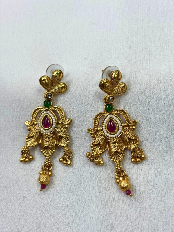 Tiya Gold-Finish Earrings