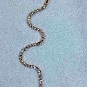 Serafina Rose Gold Crystal Wave Bracelet