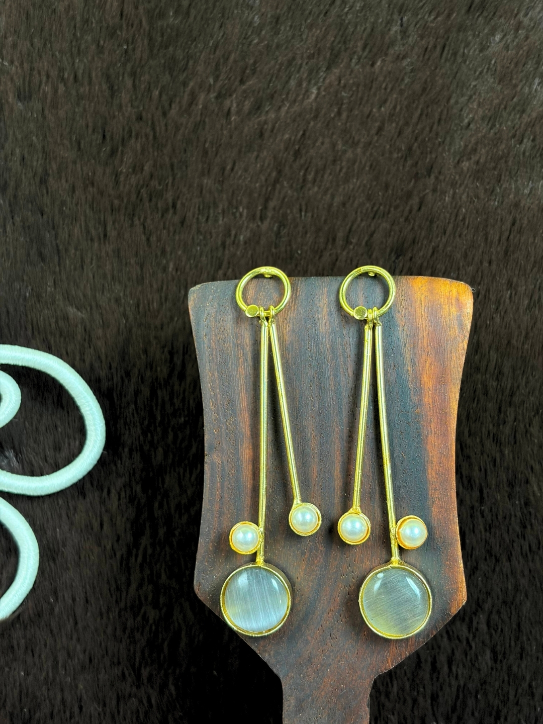 Saiya Gold-Finish Earrings