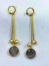 Saiya Gold-Finish Earrings