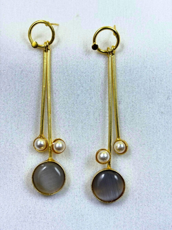 Saiya Gold-Finish Earrings