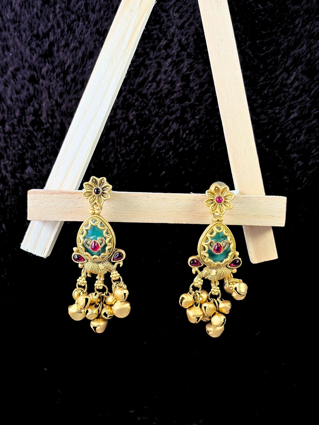 Liya Gold-Finish Earrings