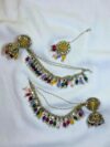Prayagraj Kundan Pearl Jhumka Set