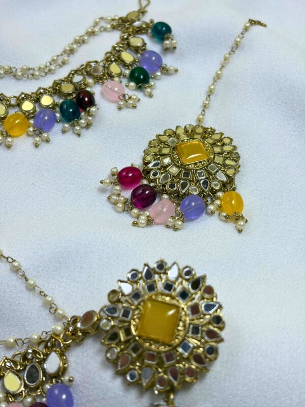 Prayagraj Kundan Pearl Jhumka Set