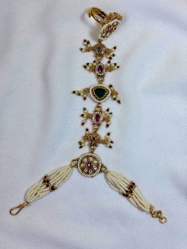 Anukriti Pearl Hath Phool Bracelet
