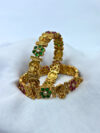 Mayura Antique Floral Stone Kada