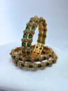 Garima Emerald Pearl Heritage Bangles Set