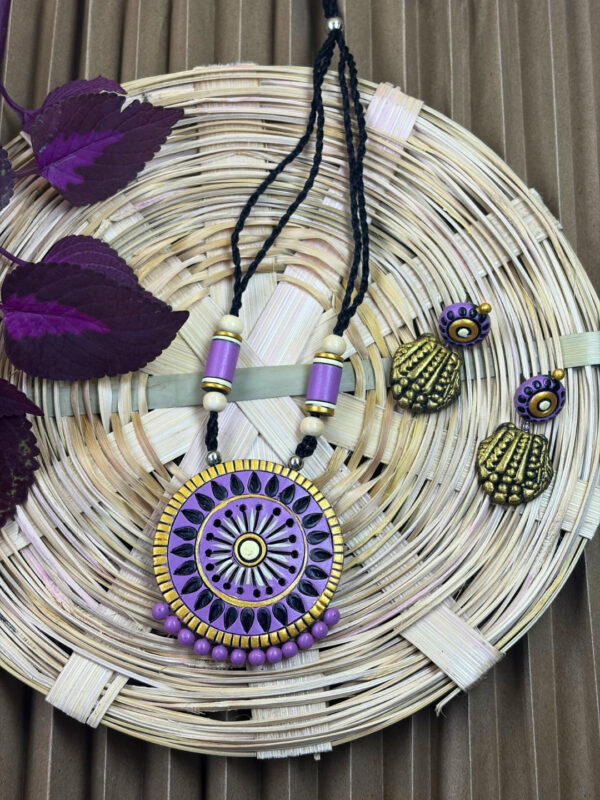 Sugandha Terracotta Necklace Set | Handmade Clay Jewellery | Matee