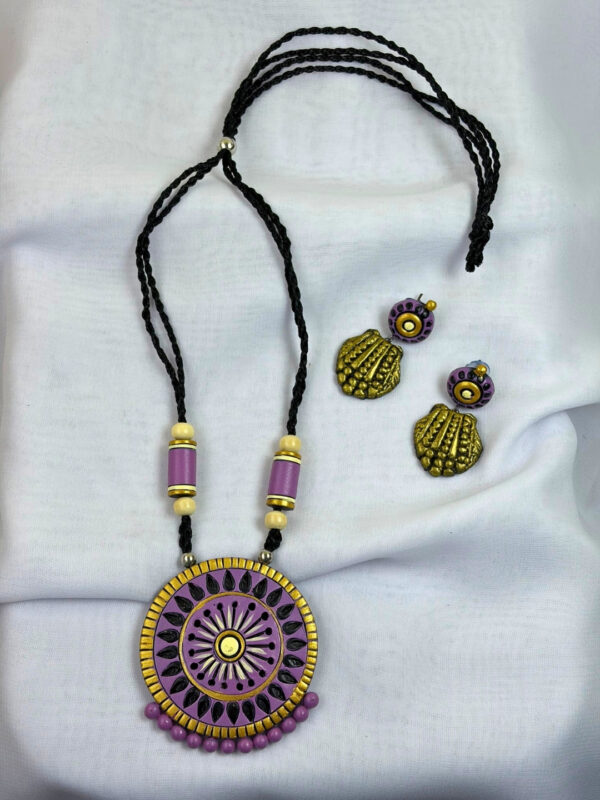 Sugandha Terracotta Necklace Set | Handmade Clay Jewellery | Matee