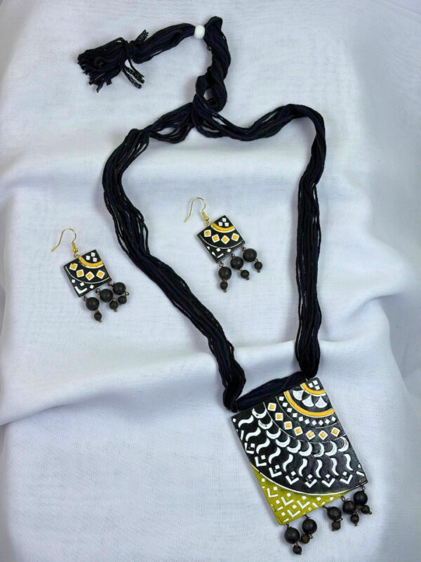 Dhwani Terracotta Necklace Set | Handmade Clay Jewellery | Matee
