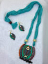 Meenakshi Terracotta Necklace Set | Handmade Clay Jewellery | Matee