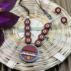 PhoolRaga Terracotta Necklace Set | Handmade Clay Jewellery | Matee
