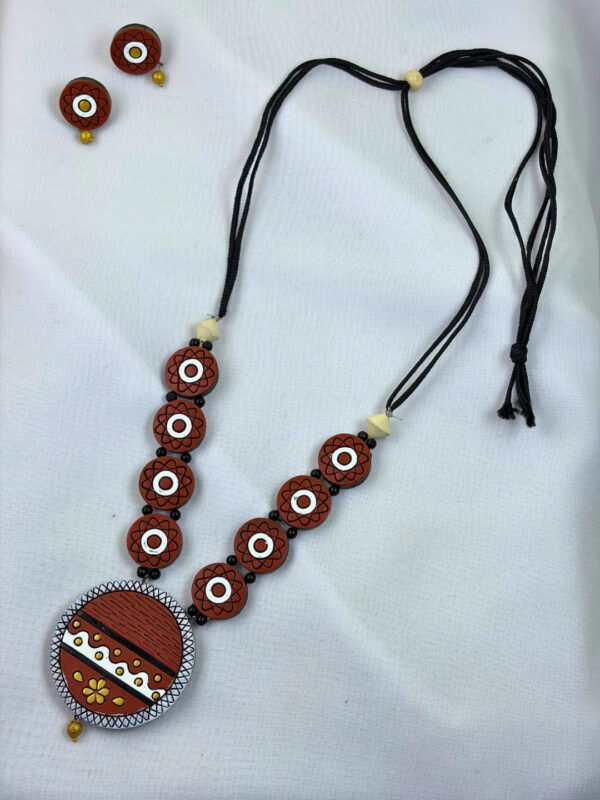 PhoolRaga Terracotta Necklace Set | Handmade Clay Jewellery | Matee
