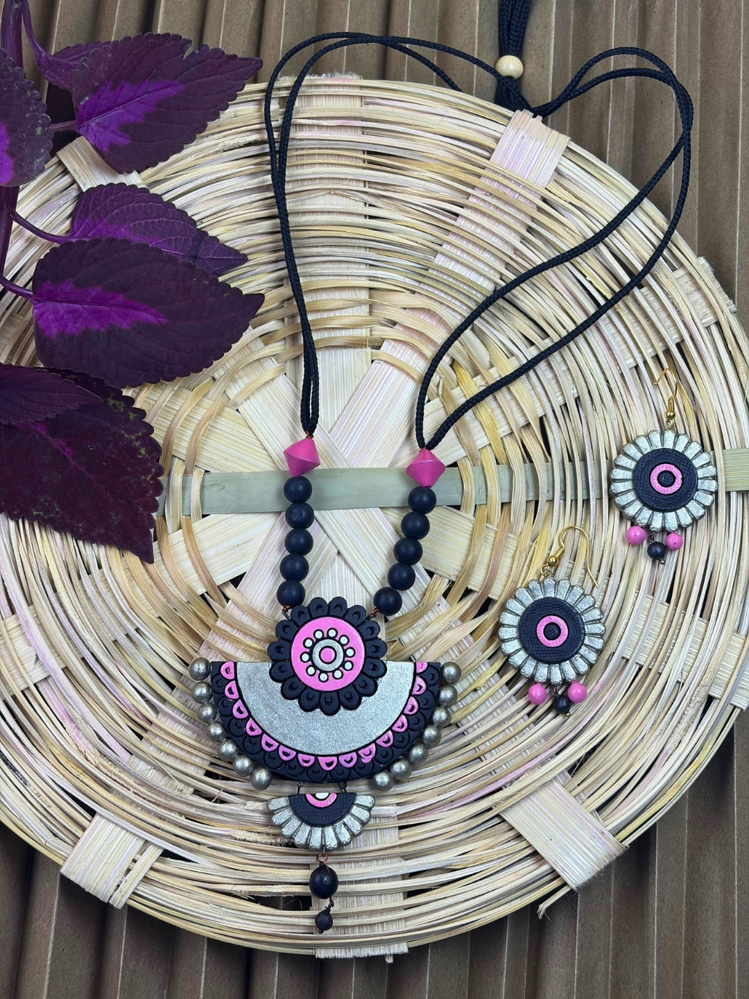 Chandrika Shringar Terracotta Necklace Set | Handmade Clay Jewellery | Matee