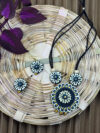 PushpaAura Terracotta Necklace Set | Handmade Floral Clay Jewellery | Matee