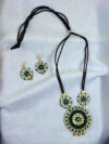 PushpaAura Terracotta Necklace Set | Handmade Floral Clay Jewellery | Matee