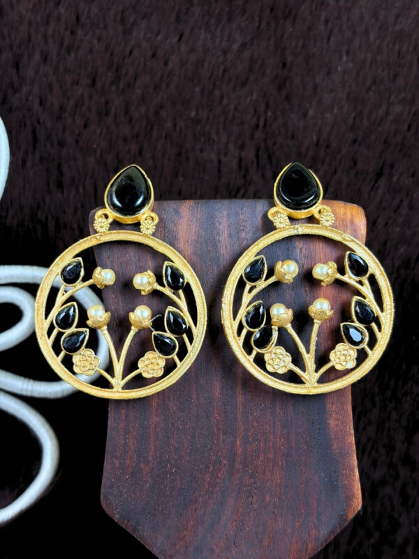Tashi Gold-Finish Earrings