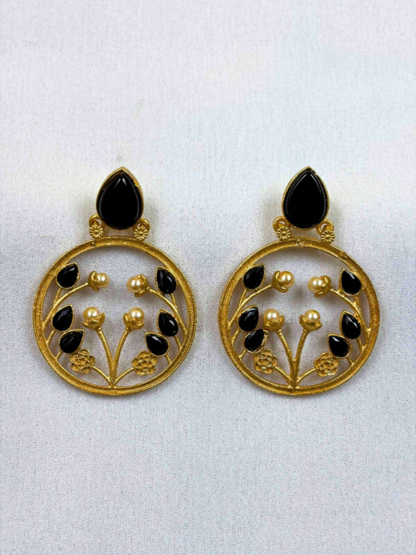 Tashi Gold-Finish Earrings