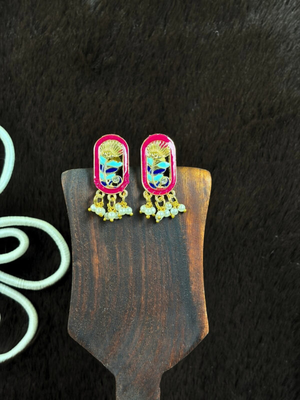 Vyna Gold-Finish Earrings