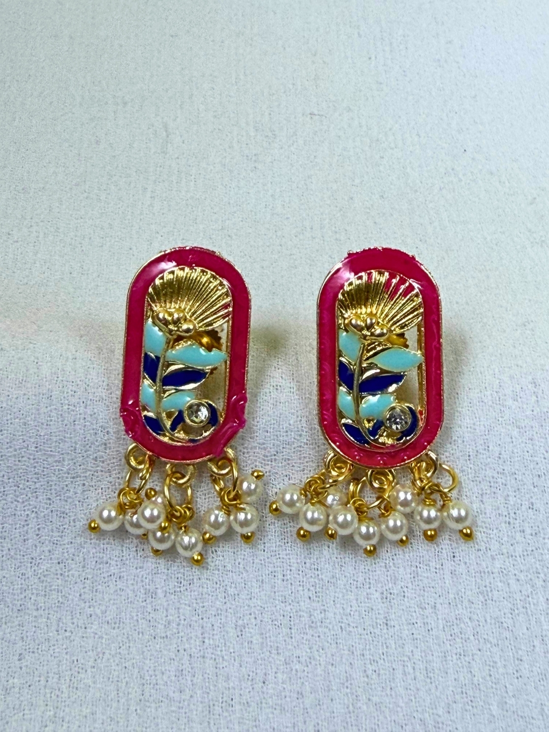 Vyna Gold-Finish Earrings