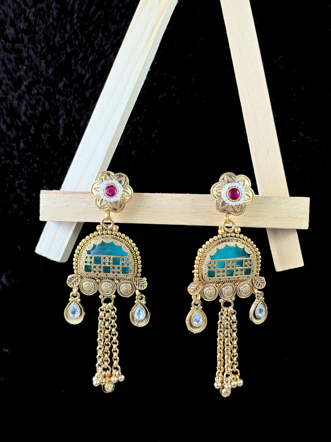 Aanya Gold-Finish Earrings