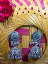 Veena Oxidised Jhumka Earrings
