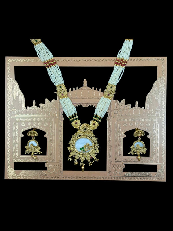 Prerna Pearl Long Necklace Set