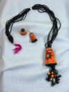 Utsava Terracotta Necklace Set | Handmade Floral Clay Jewellery | Matee