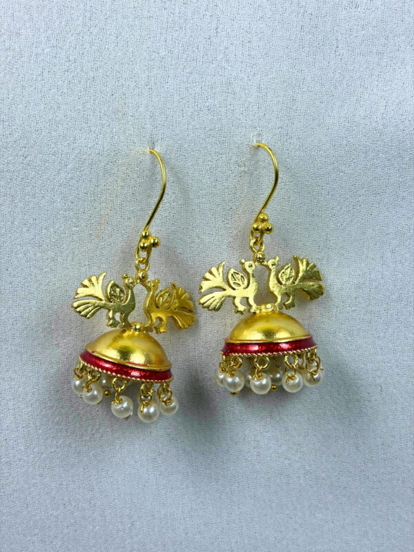 Ziya Gold-Finish Earrings