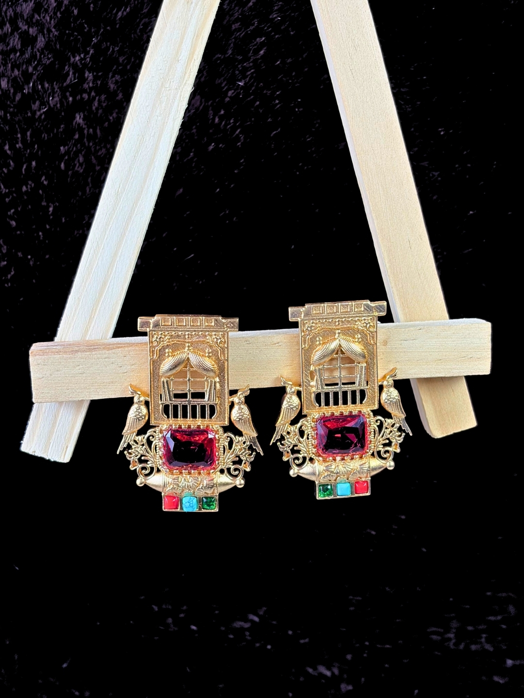 Amara Gold-Finish Earrings