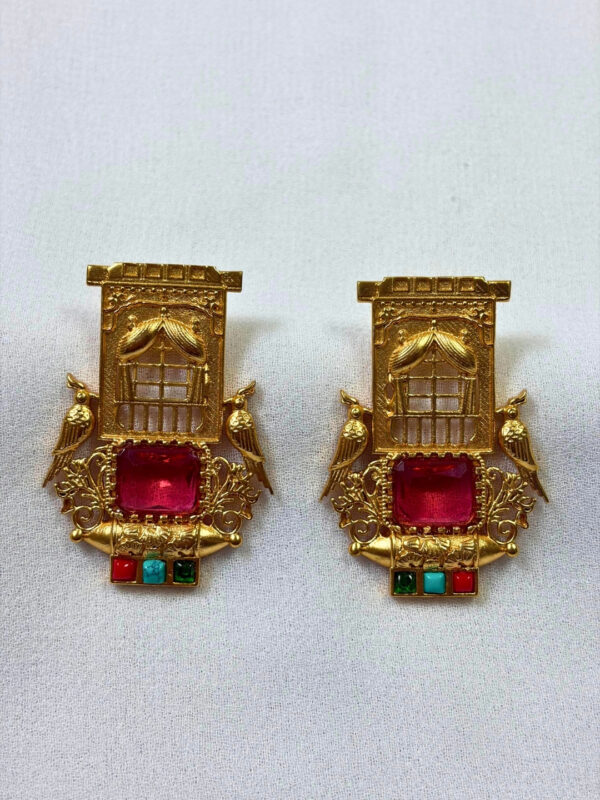 Amara Gold-Finish Earrings