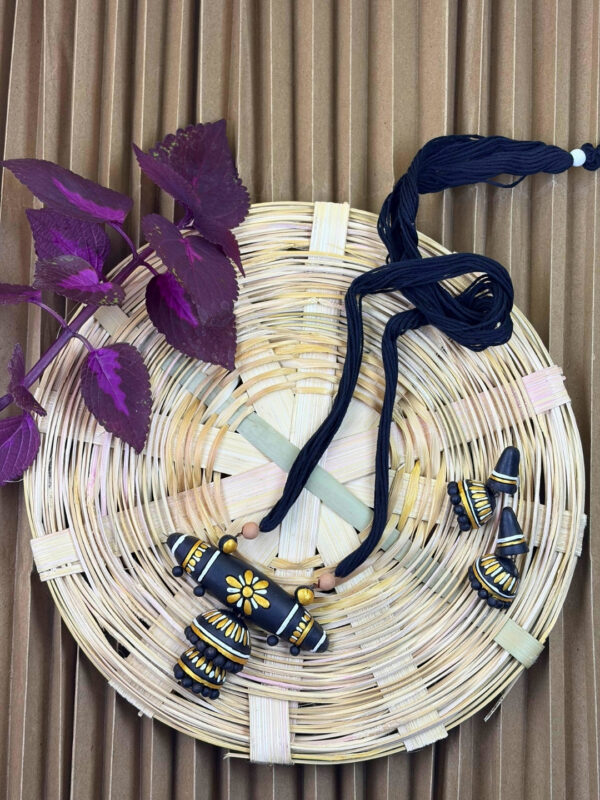 Viraasat Terracotta Necklace Set | Handmade Tribal Clay Jewellery | Matee