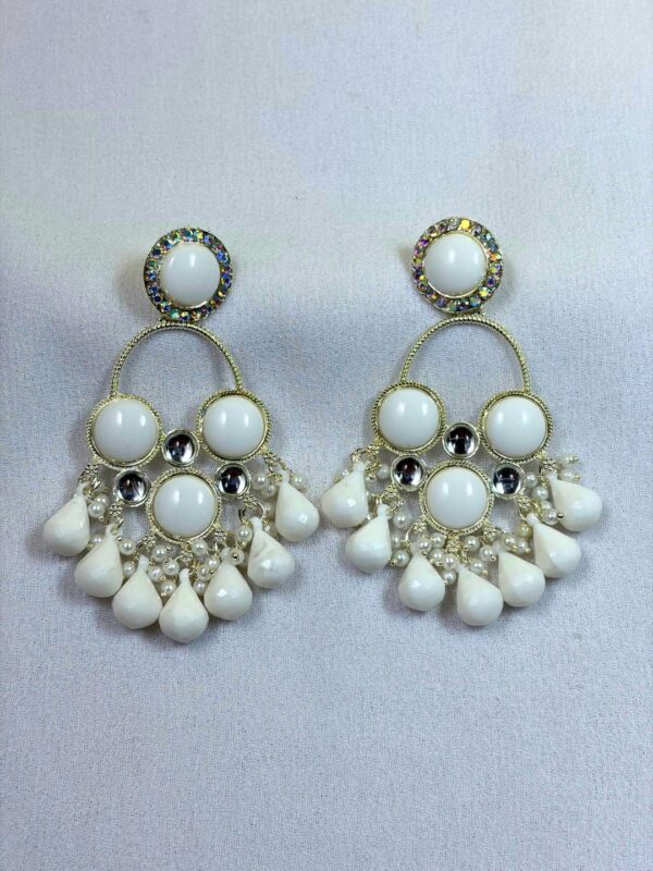 Raavi Pearl Drop Chandbali Earrings