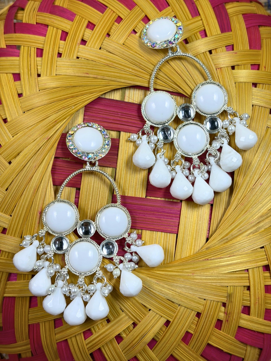 Raavi Pearl Drop Chandbali Earrings