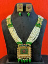 Akshara Pearl Long Necklace Set