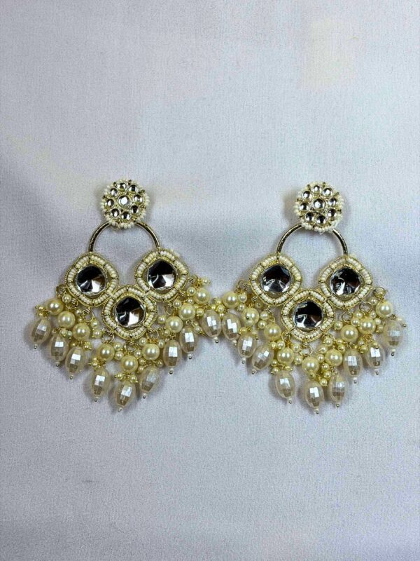 Godavari Pearl Drop Chandbali Earrings