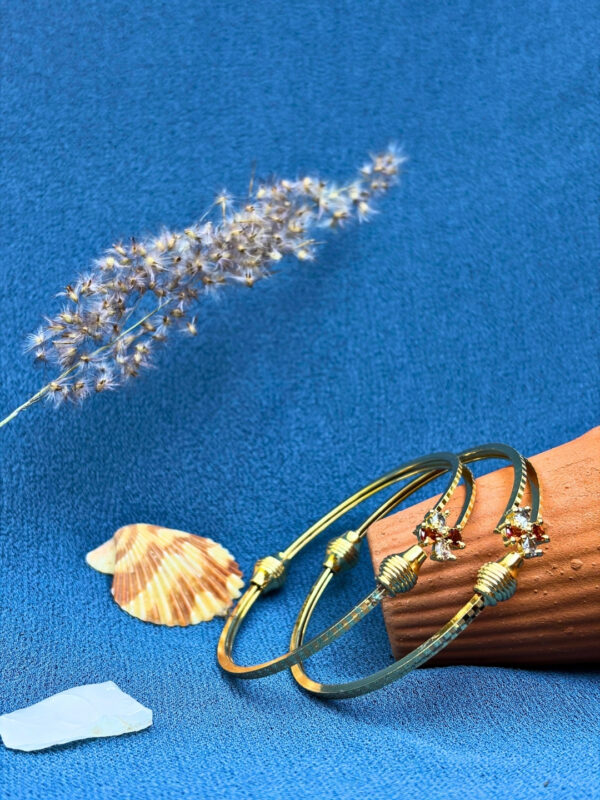 Aabha Blossom Gold Adjustable Bracelet