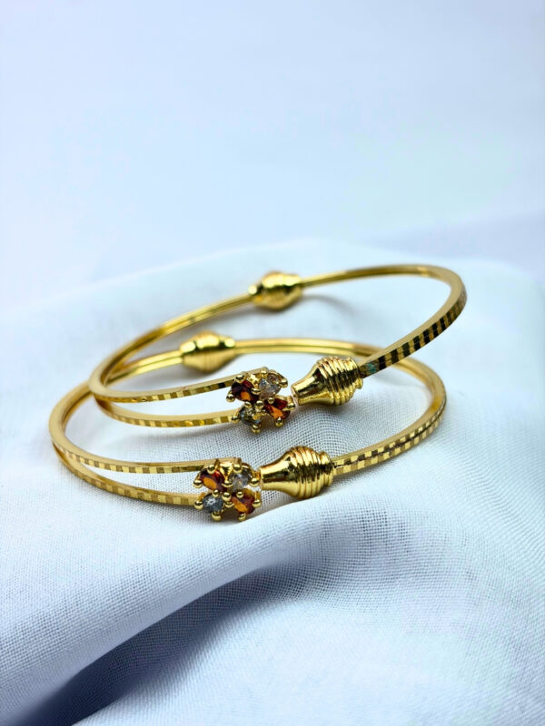 Aabha Blossom Gold Adjustable Bracelet