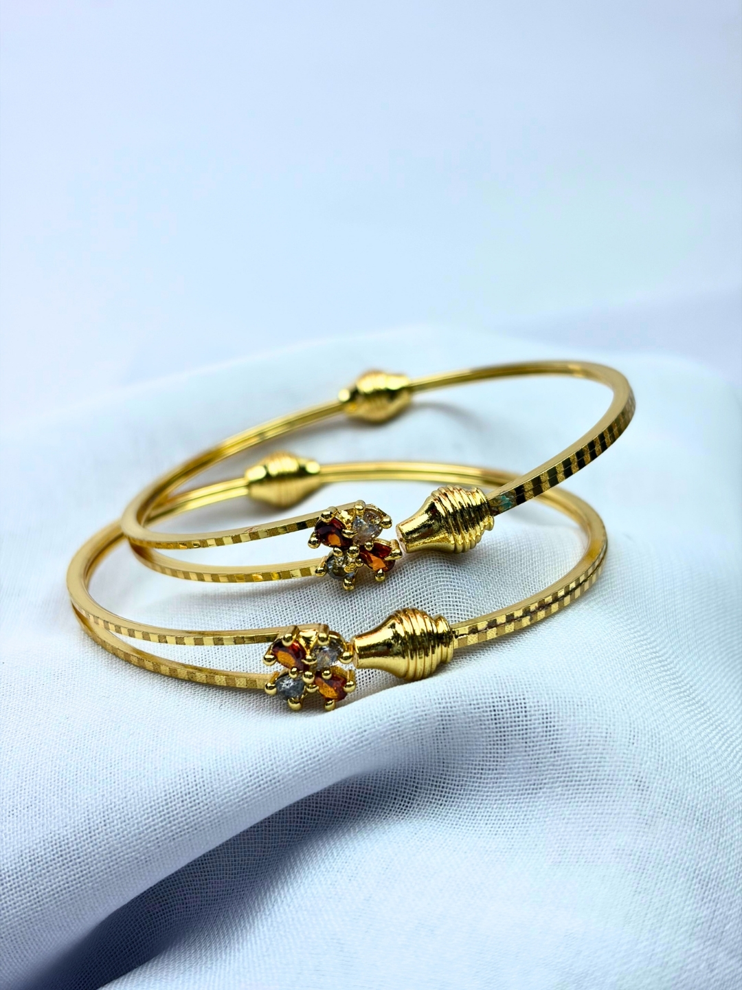 Aabha Blossom Gold Adjustable Bracelet