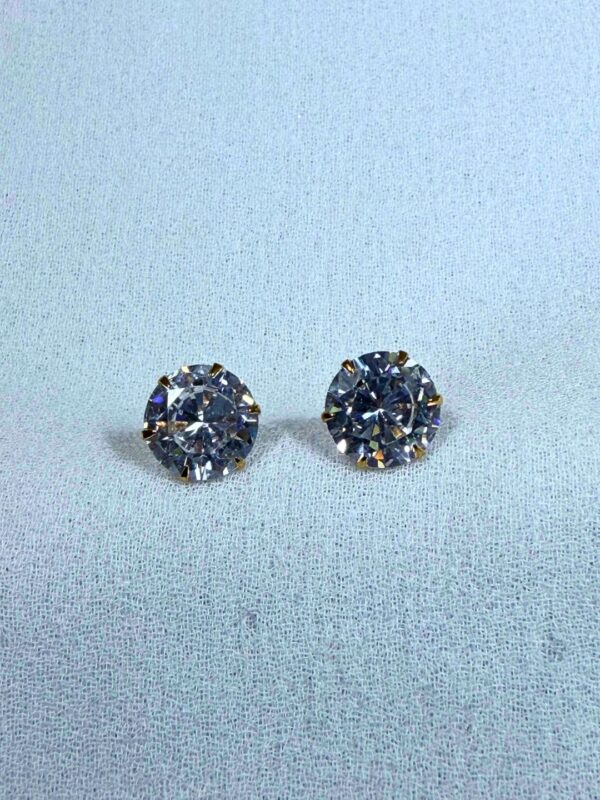 Classic Crystal Solitaire Stud Earrings