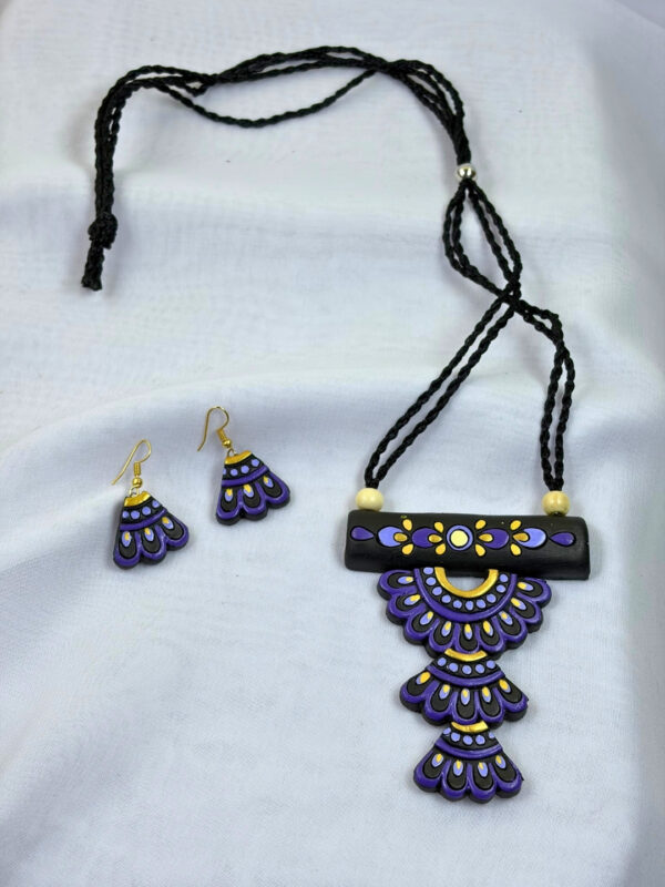 Neelambara Kala Terracotta Necklace Set | Handmade Clay Jewellery for Women | Matee