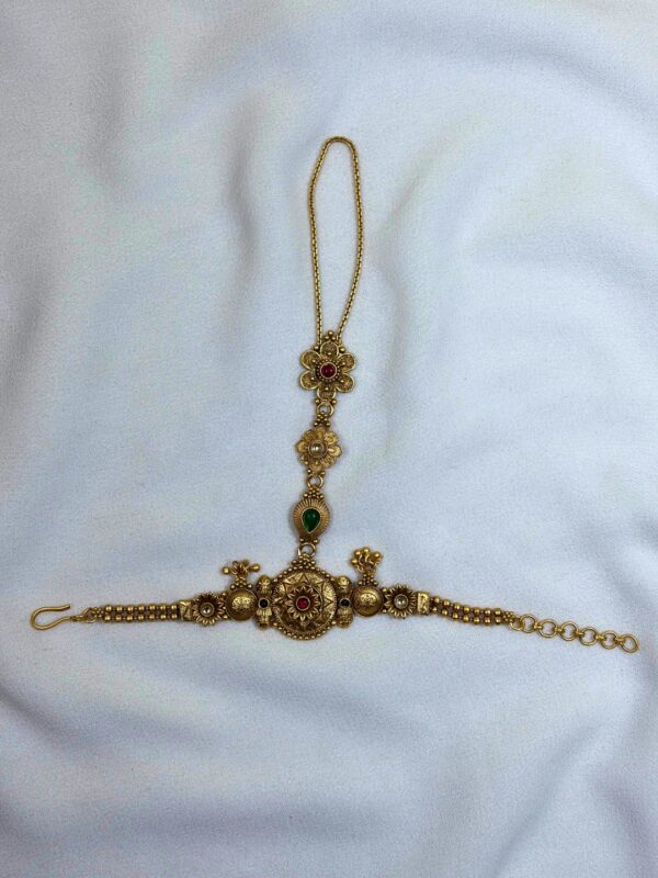 Pankhudi Royal Antique Hath Phool Bracelet
