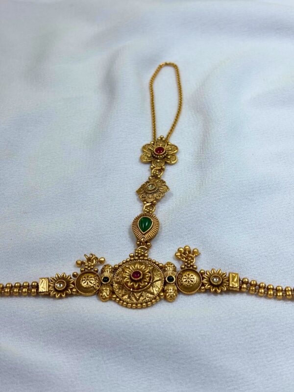 Pankhudi Royal Antique Hath Phool Bracelet