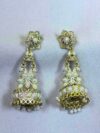 Narmada Pearl Drop Chandbali Jhumka Earrings