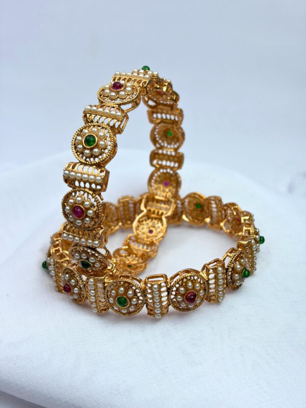 Aarini Antique Pearl Heritage Kada